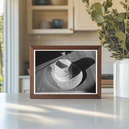 1940 Vintage Hat with Cattle Brands from San Angelo Texas - Available at KNOWOL