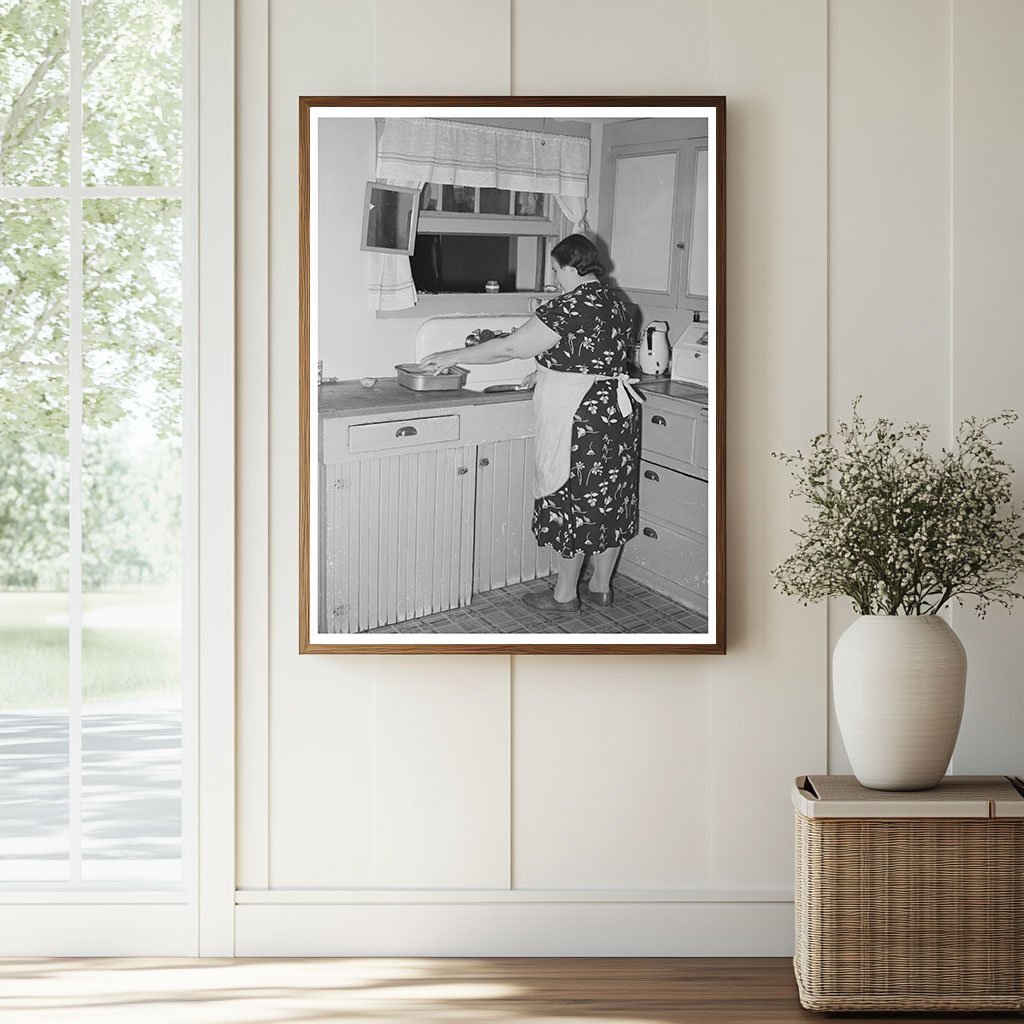 1940 Vintage Image of Farmers Wife in California Kitchen - Available at KNOWOL
