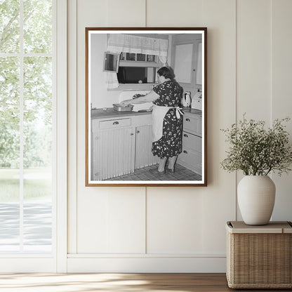 1940 Vintage Image of Farmers Wife in California Kitchen - Available at KNOWOL