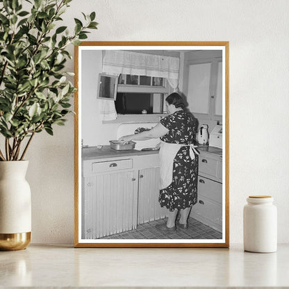 1940 Vintage Image of Farmers Wife in California Kitchen - Available at KNOWOL