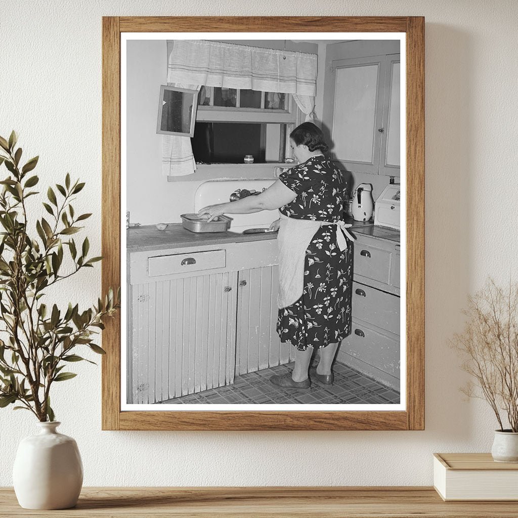 1940 Vintage Image of Farmers Wife in California Kitchen - Available at KNOWOL