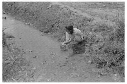 1940 Vintage Image of Washing in Chamisal New Mexico - Available at KNOWOL