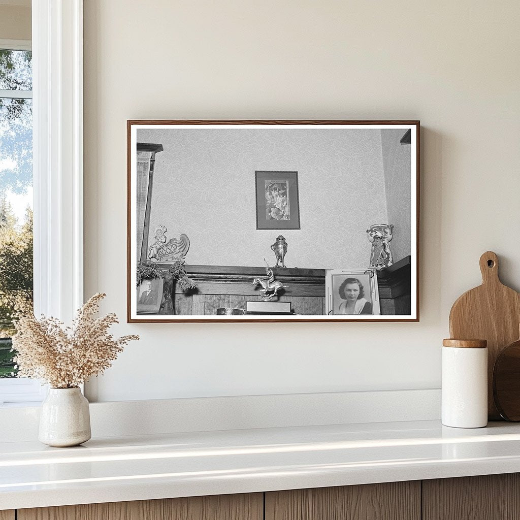 1940 Vintage Living Room with Piano and Polo Award - Available at KNOWOL