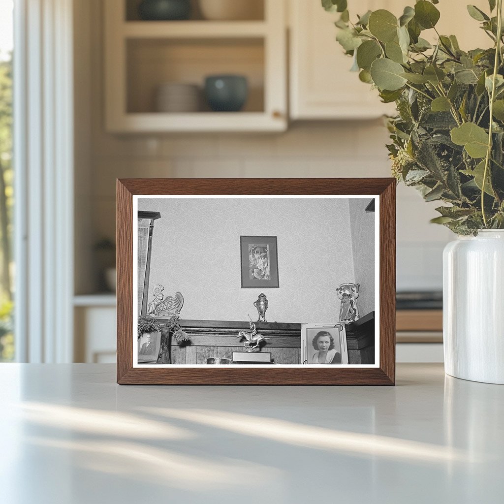 1940 Vintage Living Room with Piano and Polo Award - Available at KNOWOL