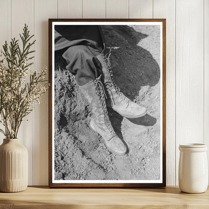 1940 Vintage Miners Boots Pinos Altos New Mexico Image - Available at KNOWOL