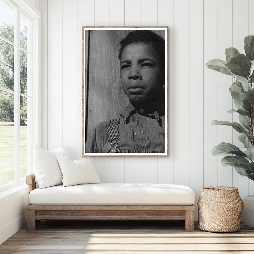 1940 Vintage Photo of African American Farmers Son Eating Walnuts - Available at KNOWOL