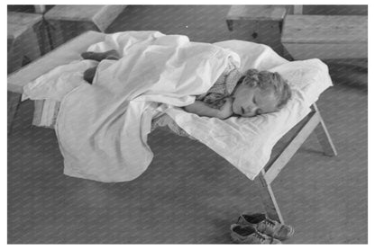 1940 Vintage Photo of Girl Napping at Nursery School - Available at KNOWOL