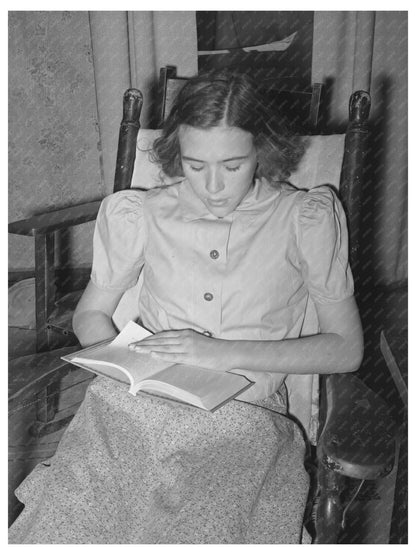 1940 Vintage Photo of Texas Ranchers Daughter with Livestock - Available at KNOWOL