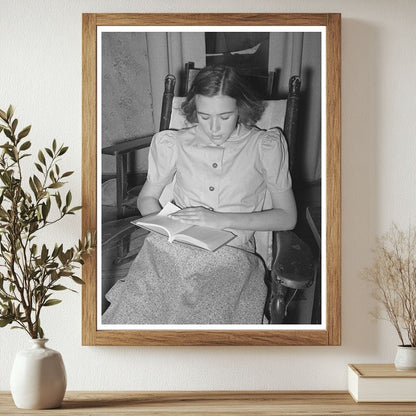 1940 Vintage Photo of Texas Ranchers Daughter with Livestock - Available at KNOWOL