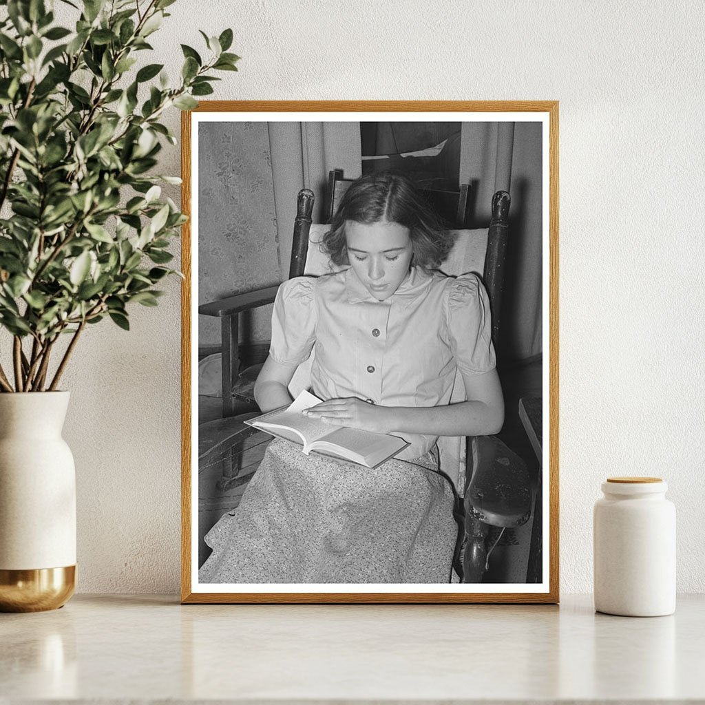 1940 Vintage Photo of Texas Ranchers Daughter with Livestock - Available at KNOWOL