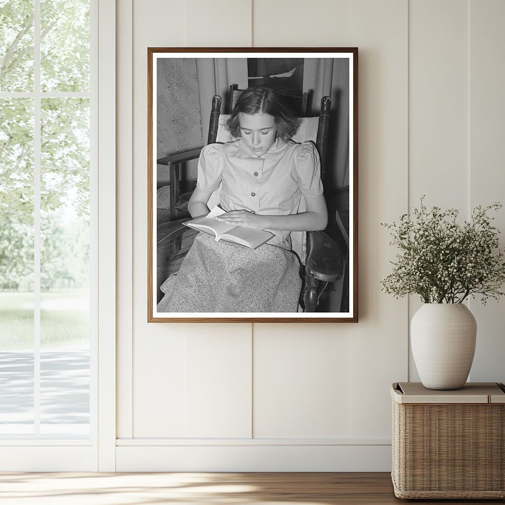 1940 Vintage Photo of Texas Ranchers Daughter with Livestock - Available at KNOWOL