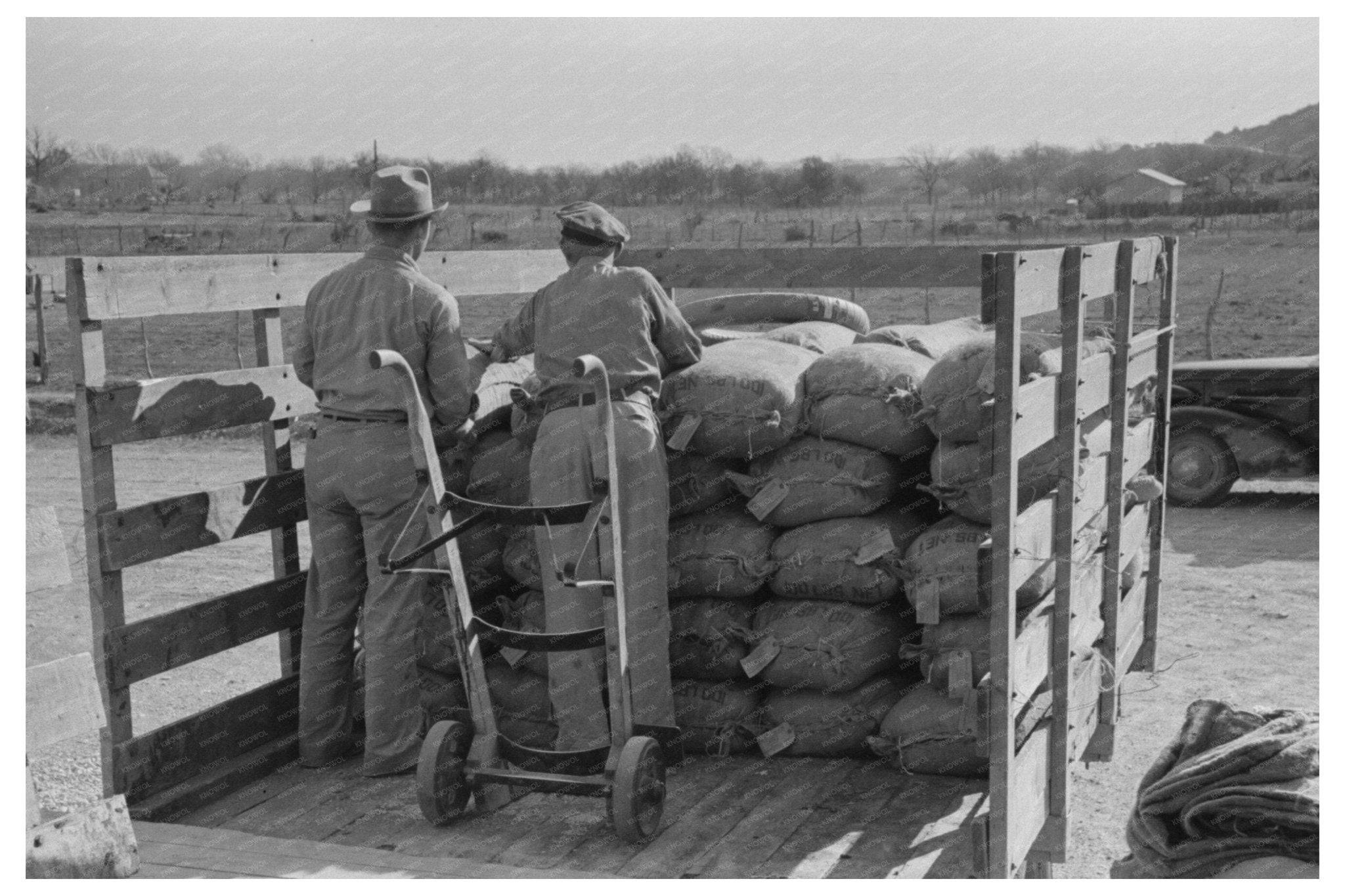 1940 Vintage Photo of Truck with Salt and Cottonseed Meal - Available at KNOWOL