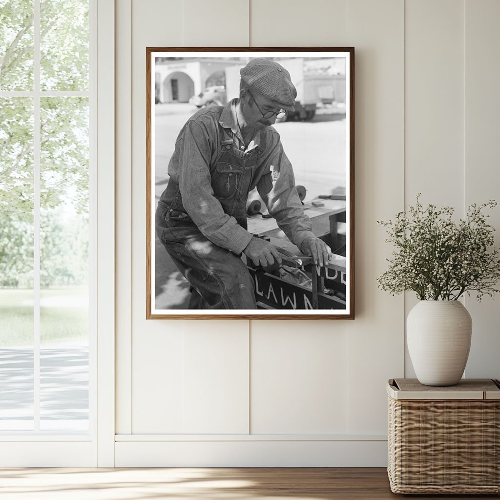 1940 Vintage Scissors and Lawnmower Sharpener in Utah - Available at KNOWOL