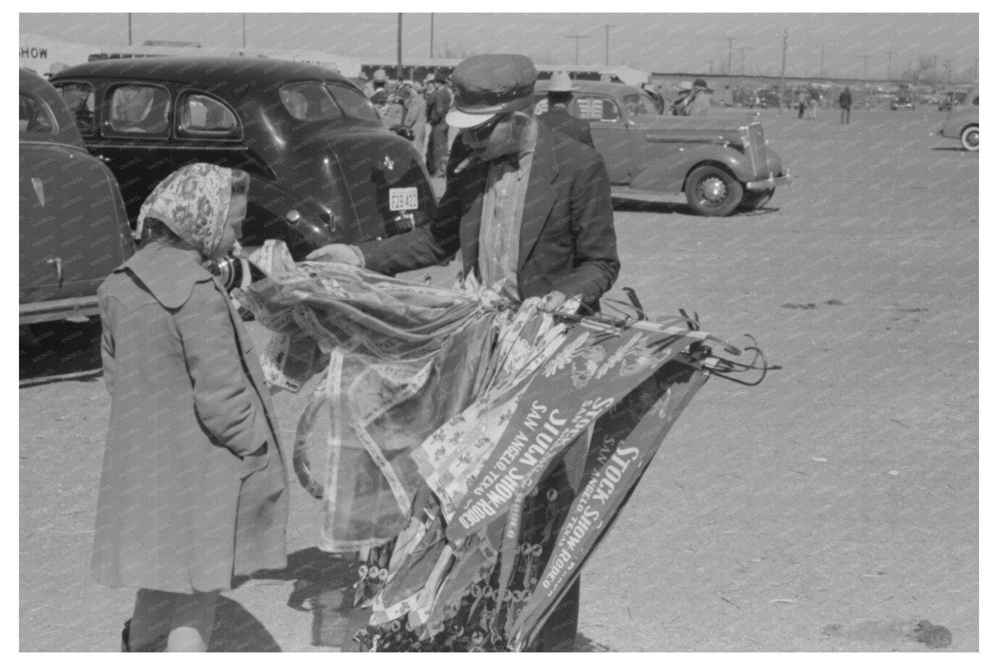1940 Vintage Souvenir Vendor at San Angelo Fat Stock Show - Available at KNOWOL