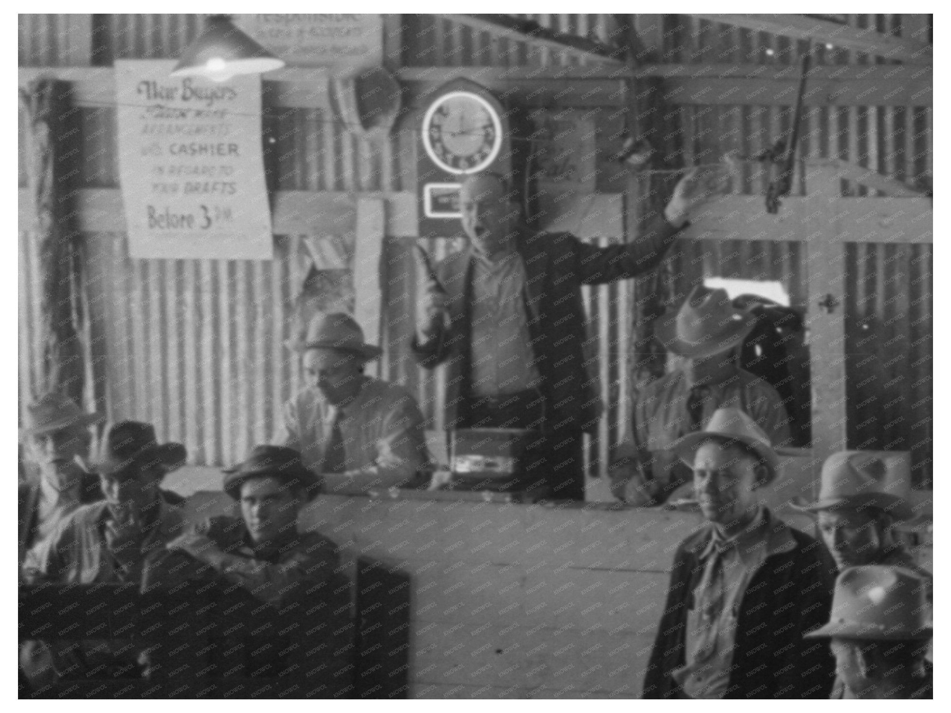 1940 West Texas Horse Auction San Angelo Stockyards Image - Available at KNOWOL