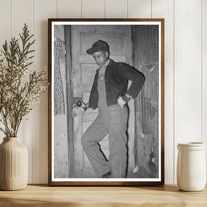 1940 Young Boy in Doorway of Creek County Oklahoma Home - Available at KNOWOL