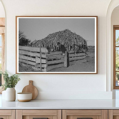 1940 Young Boy Pouring Bran on Oklahoma Farm - Available at KNOWOL