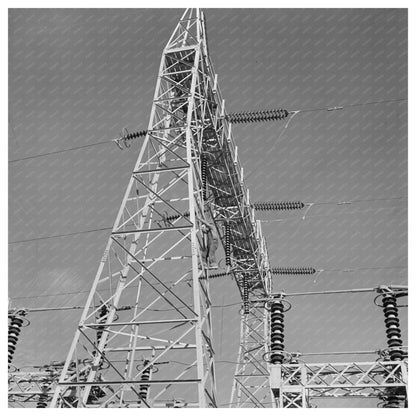 1940s Las Vegas Transmission Towers and Transformers Image - Available at KNOWOL