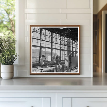 1940s Vintage Workmen Carpentry at Basic Magnesium Plant - Available at KNOWOL