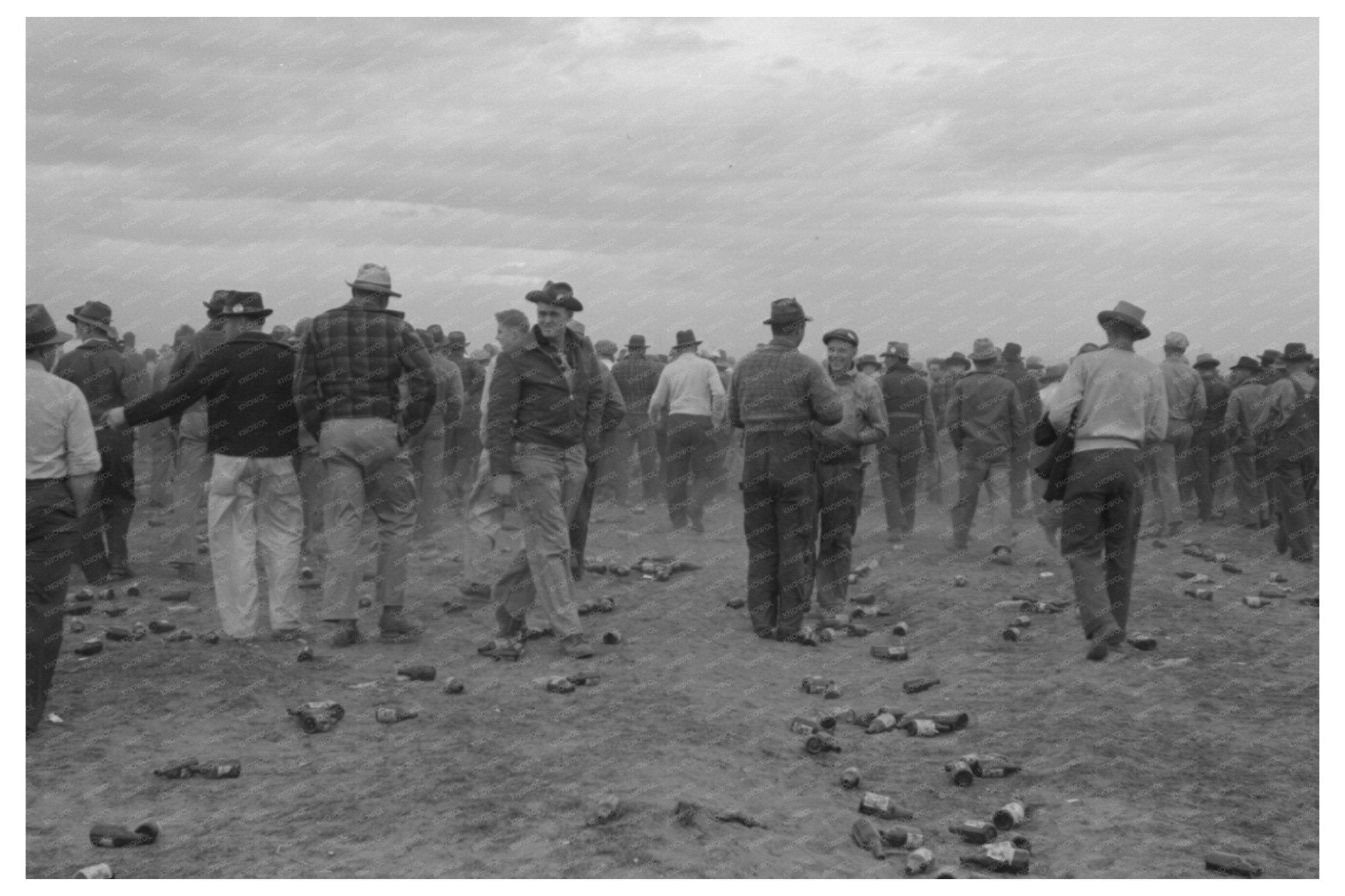 1941 Beer Party at Umatilla Ordnance Depot Oregon - Available at KNOWOL