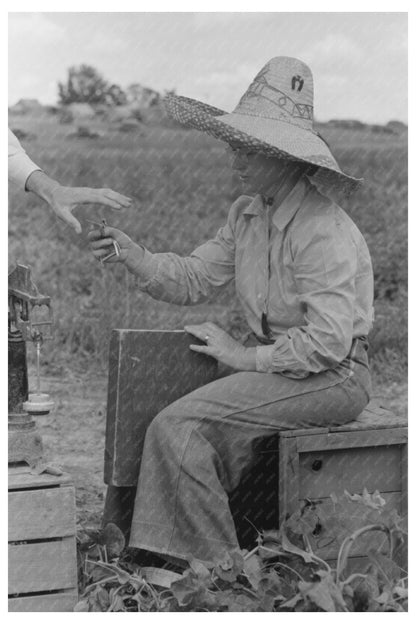 1941 Checker at Pea Picking Outfit Nampa Idaho - Available at KNOWOL