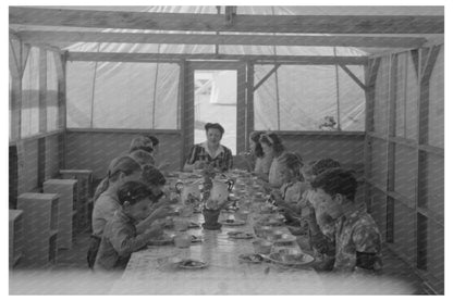 1941 Childrens Lunch at Mobile Camp in Oregon - Available at KNOWOL