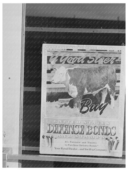 1941 Defense Bond Sign in Payette Idaho History Image - Available at KNOWOL