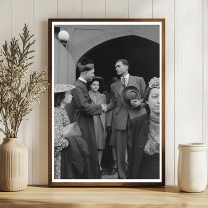 1941 Episcopal Church Handshake Scene South Side Chicago - Available at KNOWOL