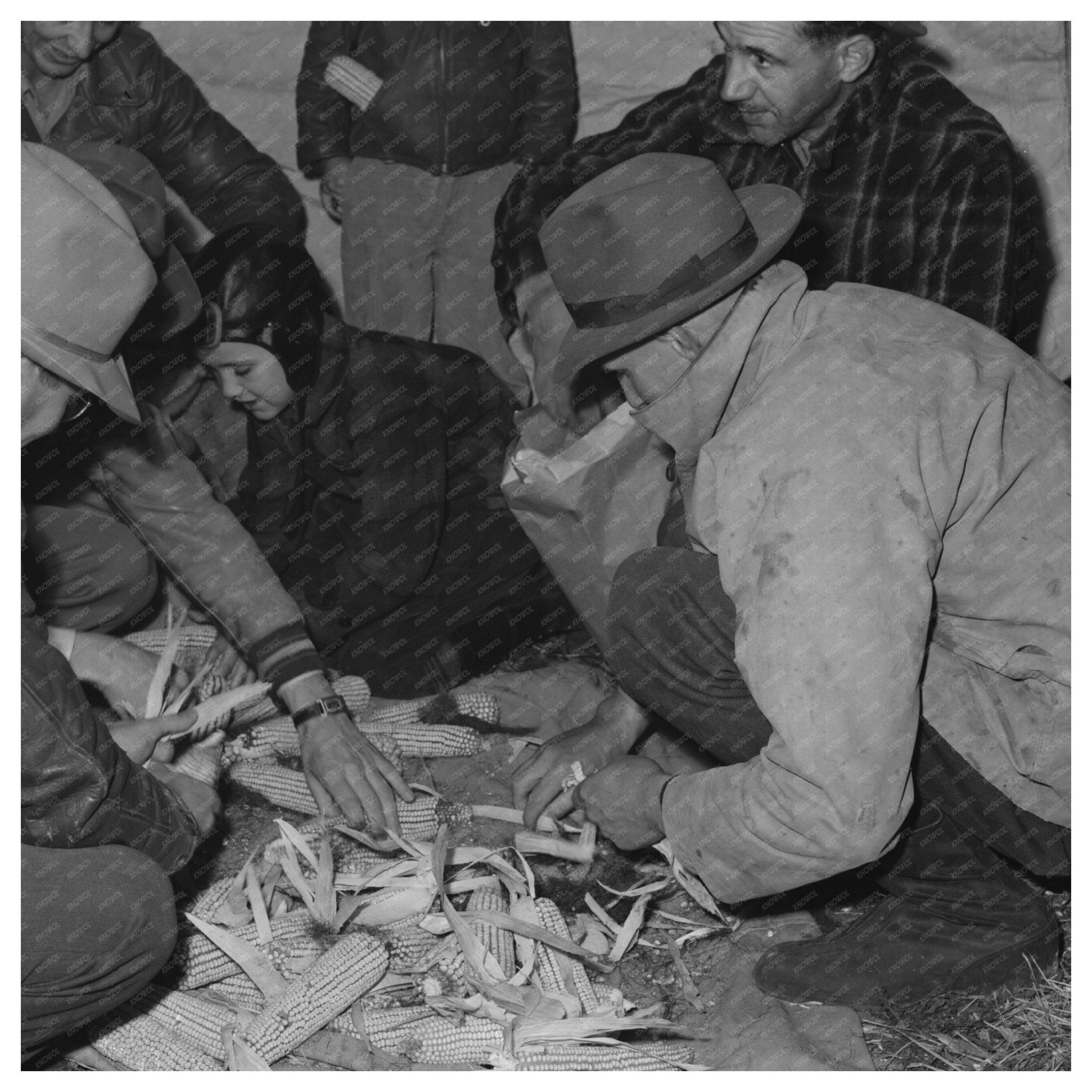 1941 Judges Tent at Cornhusking Contest in Ontario Oregon - Available at KNOWOL