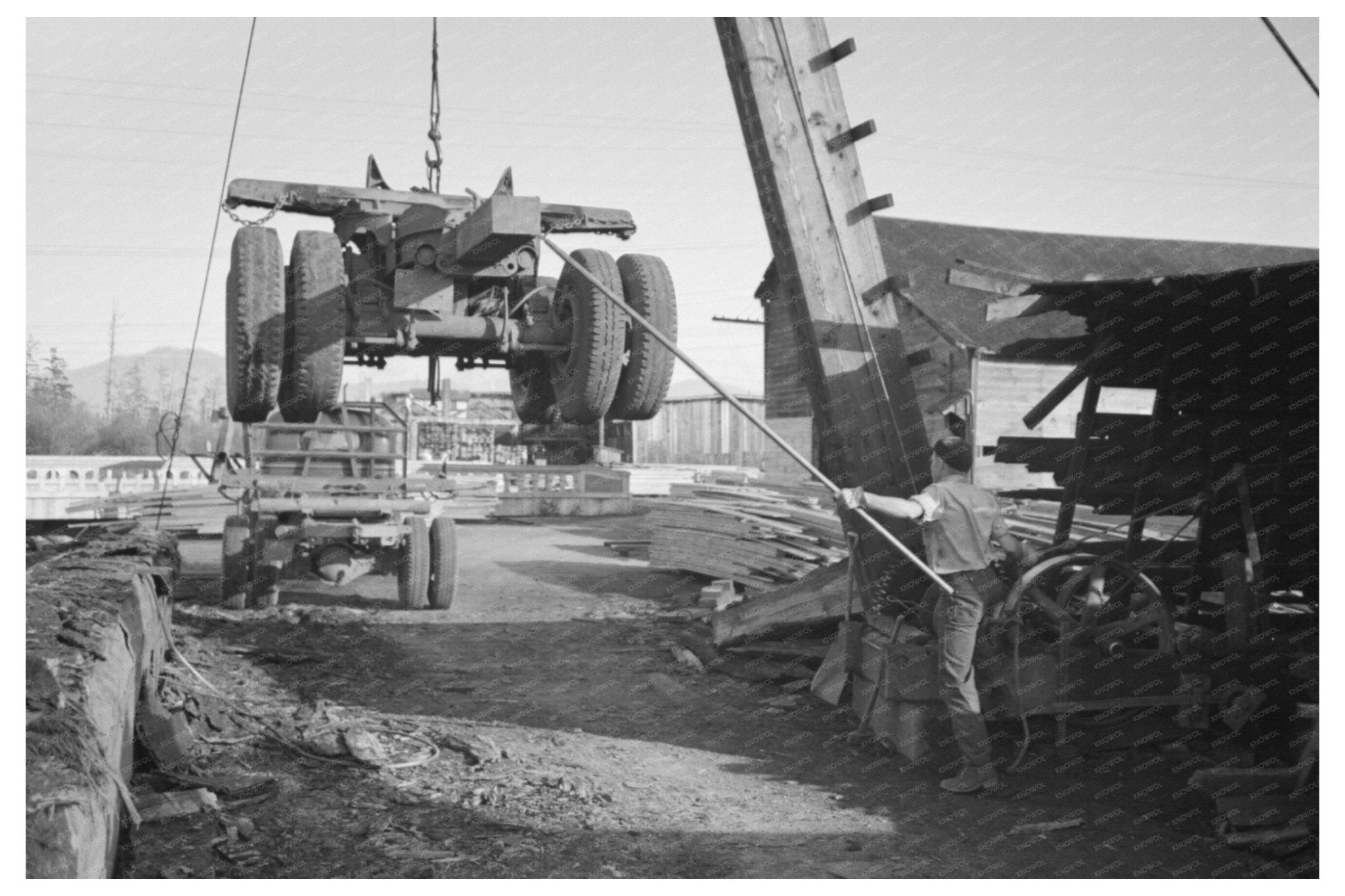 1941 Logging Operation in Tillamook County Oregon - Available at KNOWOL