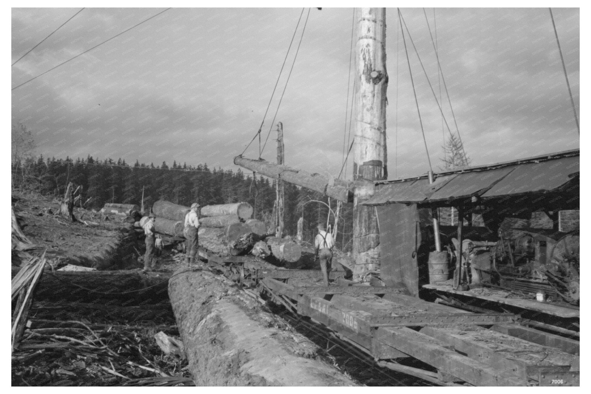 1941 Logging Operations at Long Bell Lumber Company Washington - Available at KNOWOL