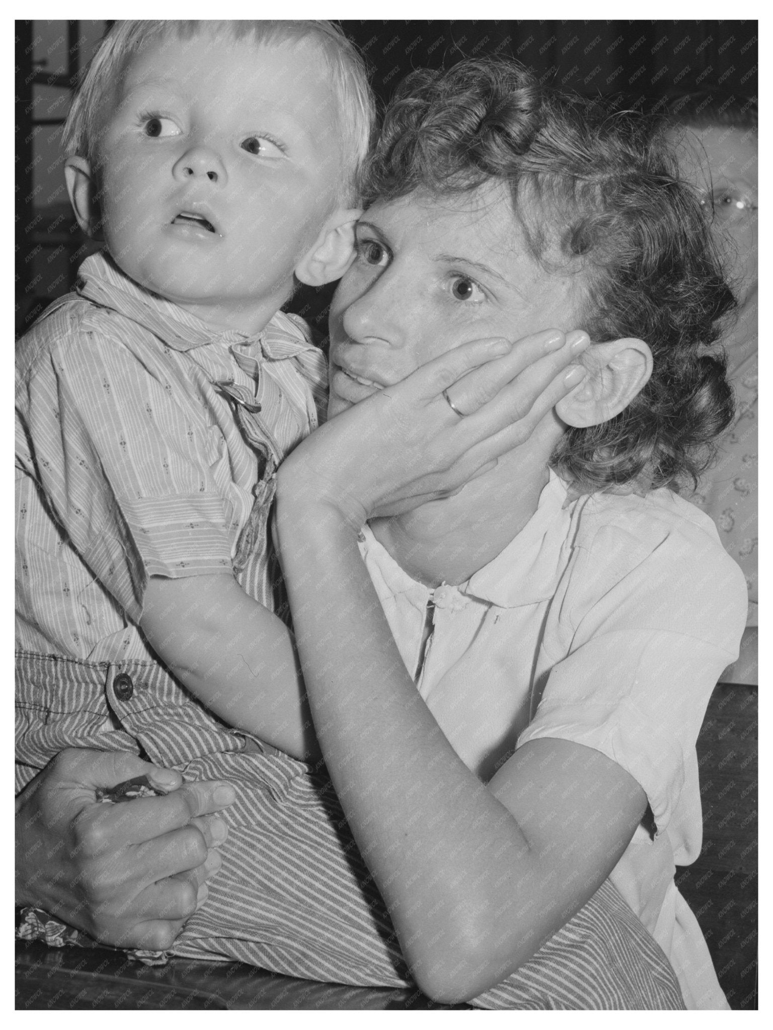 1941 Mother and Child at 4 - H Club Spring Fair Oregon - Available at KNOWOL