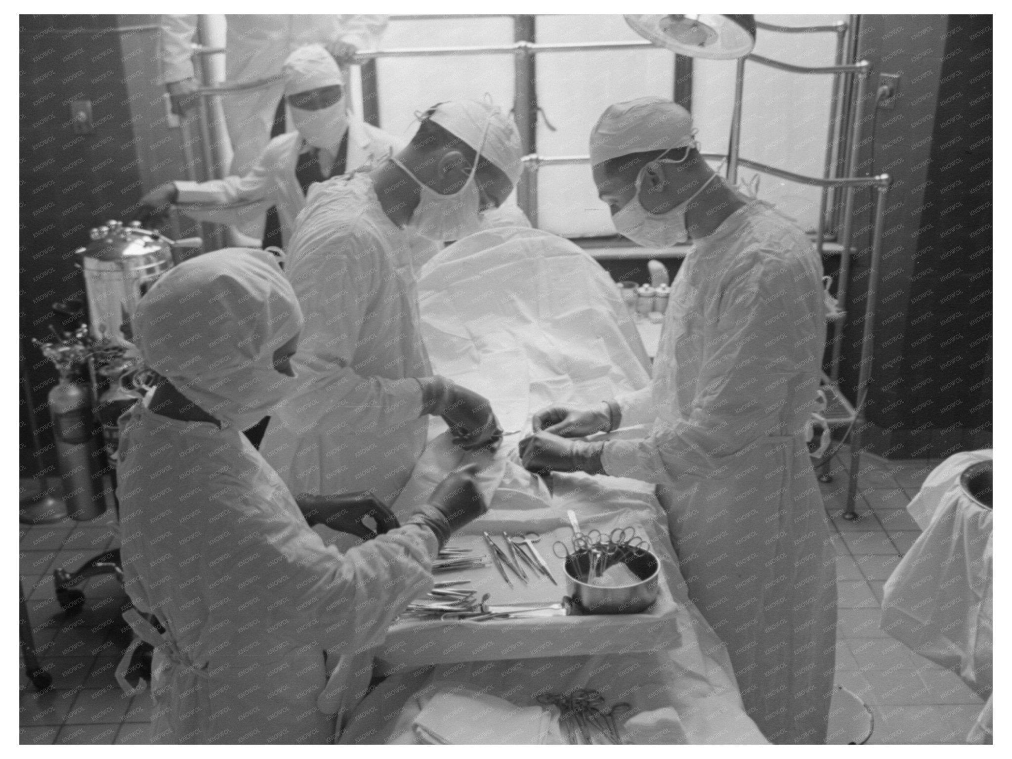 1941 Operation at Provident Hospital Chicago Historical Image - Available at KNOWOL