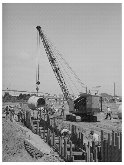 1941 San Diego Sewer Tile Installation for Sewage Plant - Available at KNOWOL