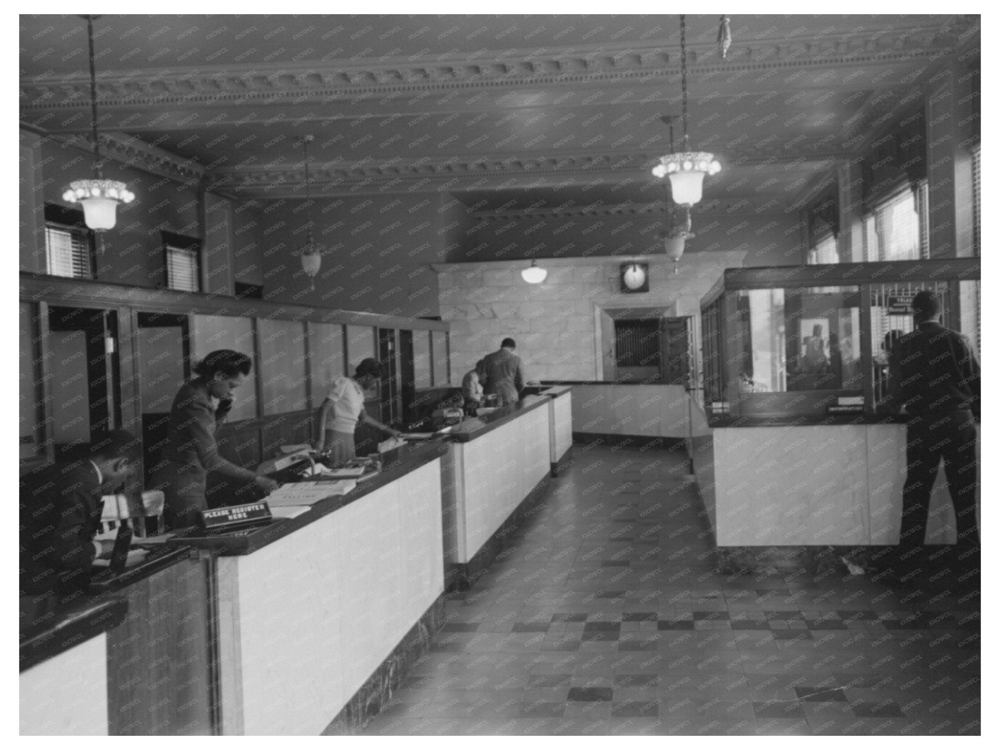 1941 South Side Chicago Insurance Office Vintage Photo - Available at KNOWOL