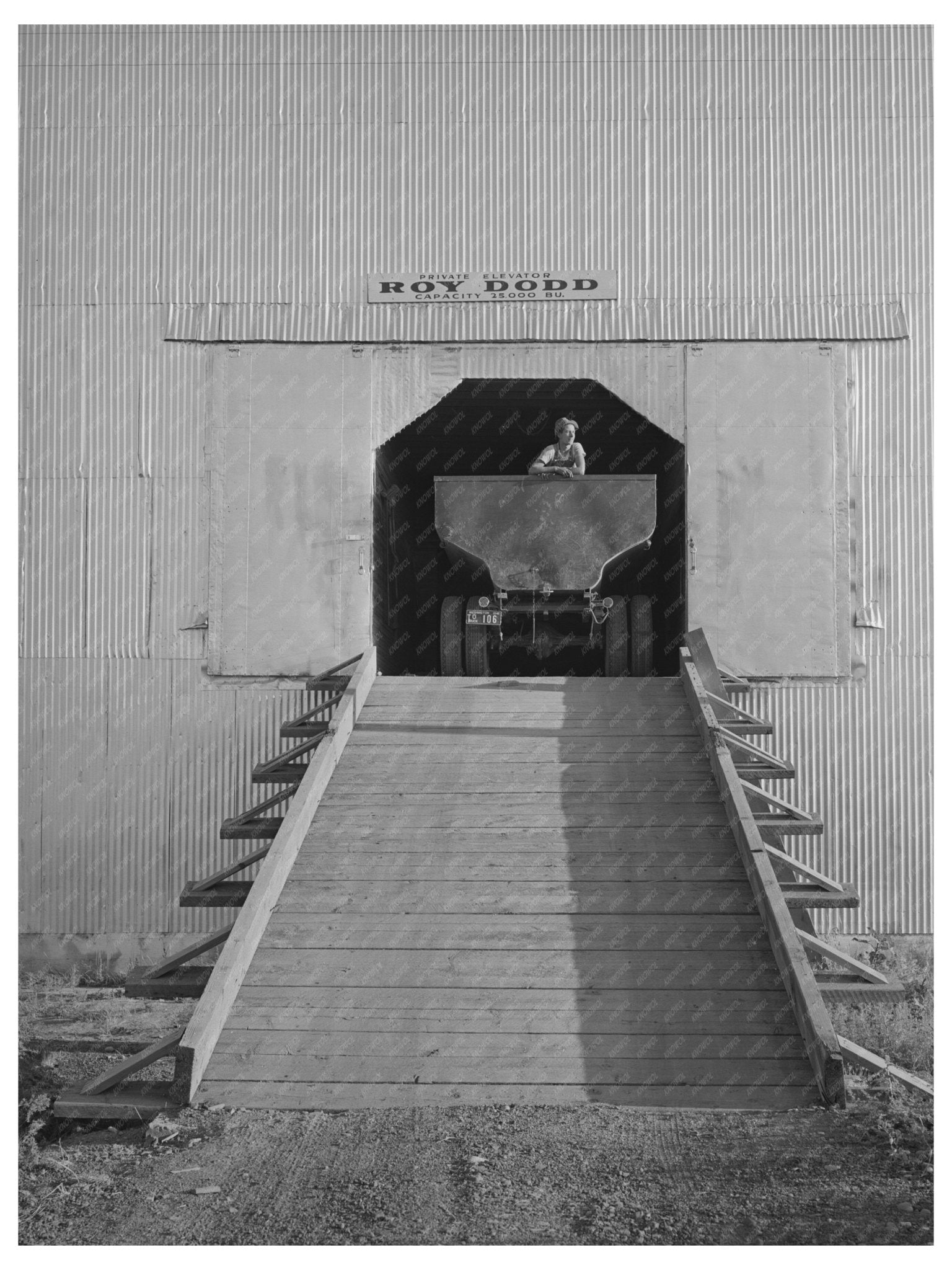 1941 Truck Transporting Wheat to Elevator in Touchet WA - Available at KNOWOL