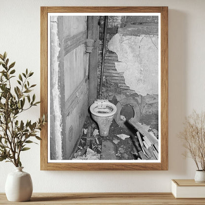 1941 Vintage Chicago Apartment Basement Toilet Image - Available at KNOWOL