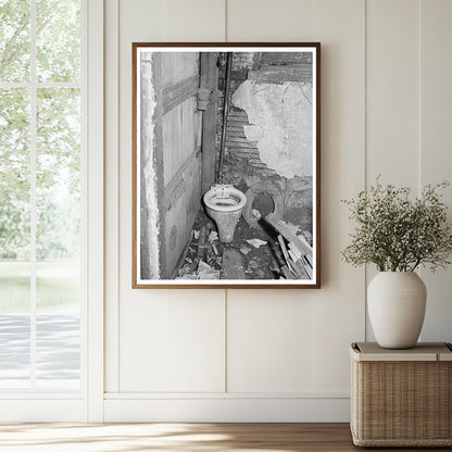 1941 Vintage Chicago Apartment Basement Toilet Image - Available at KNOWOL