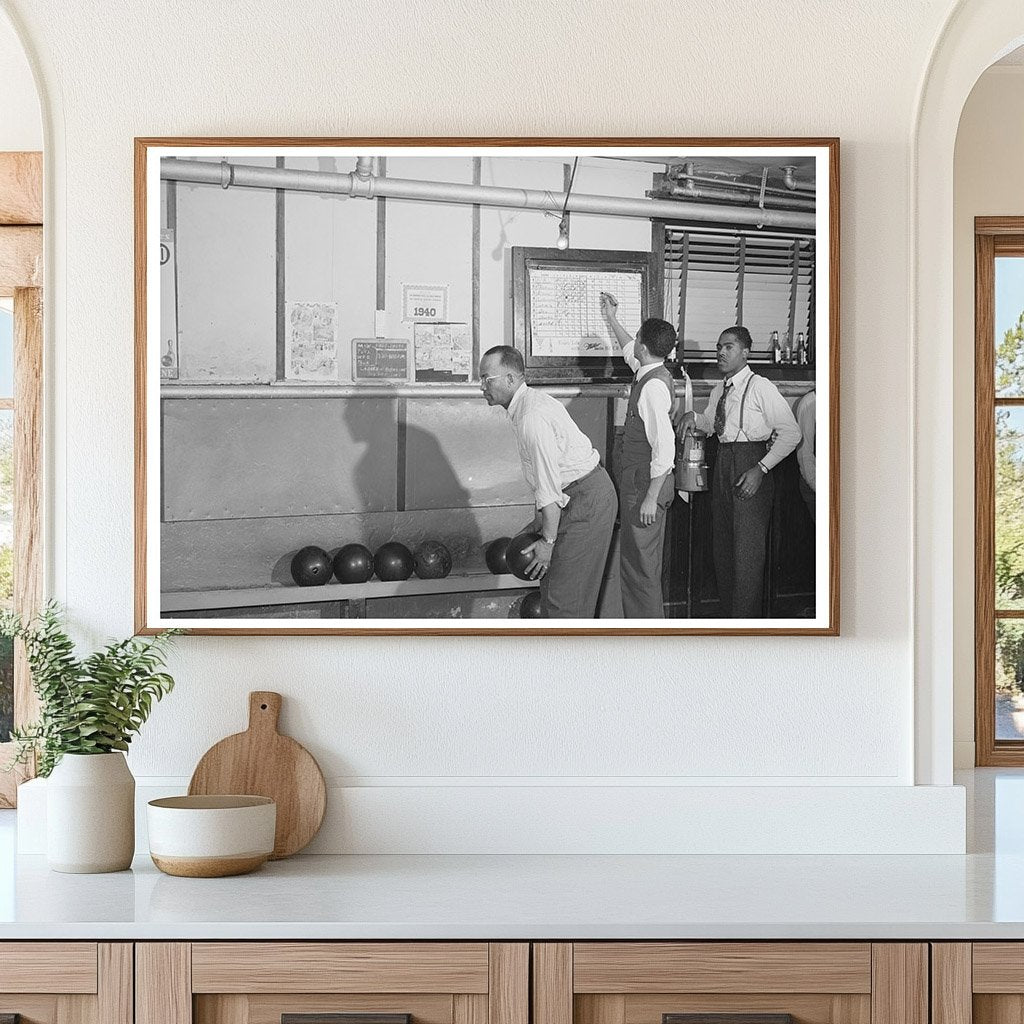 1941 Vintage Chicago Bowling Alley Photograph - Available at KNOWOL