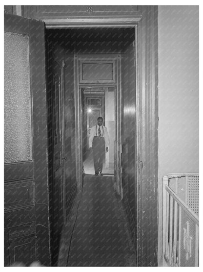 1941 Vintage Chicago Railroad Worker Apartment Hallway Image - Available at KNOWOL