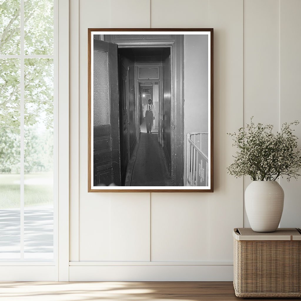 1941 Vintage Chicago Railroad Worker Apartment Hallway Image - Available at KNOWOL