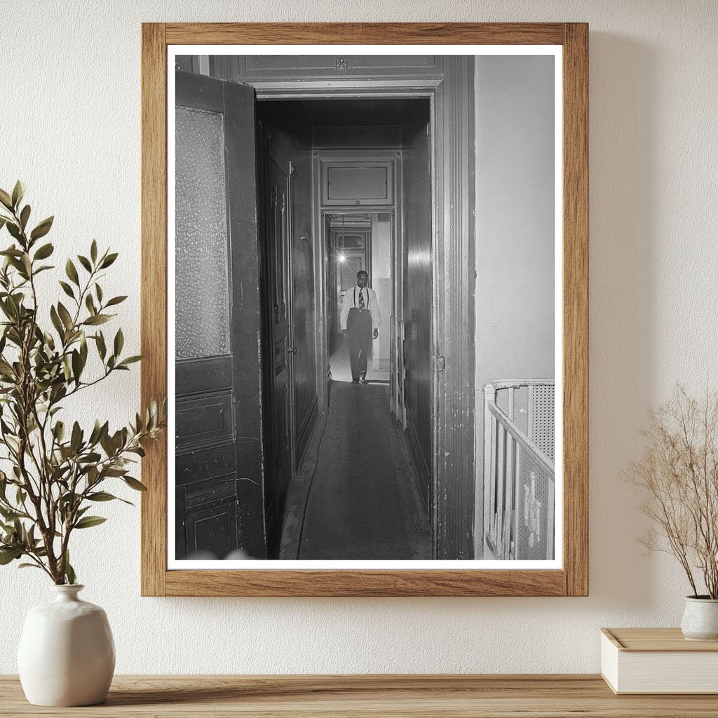 1941 Vintage Chicago Railroad Worker Apartment Hallway Image - Available at KNOWOL