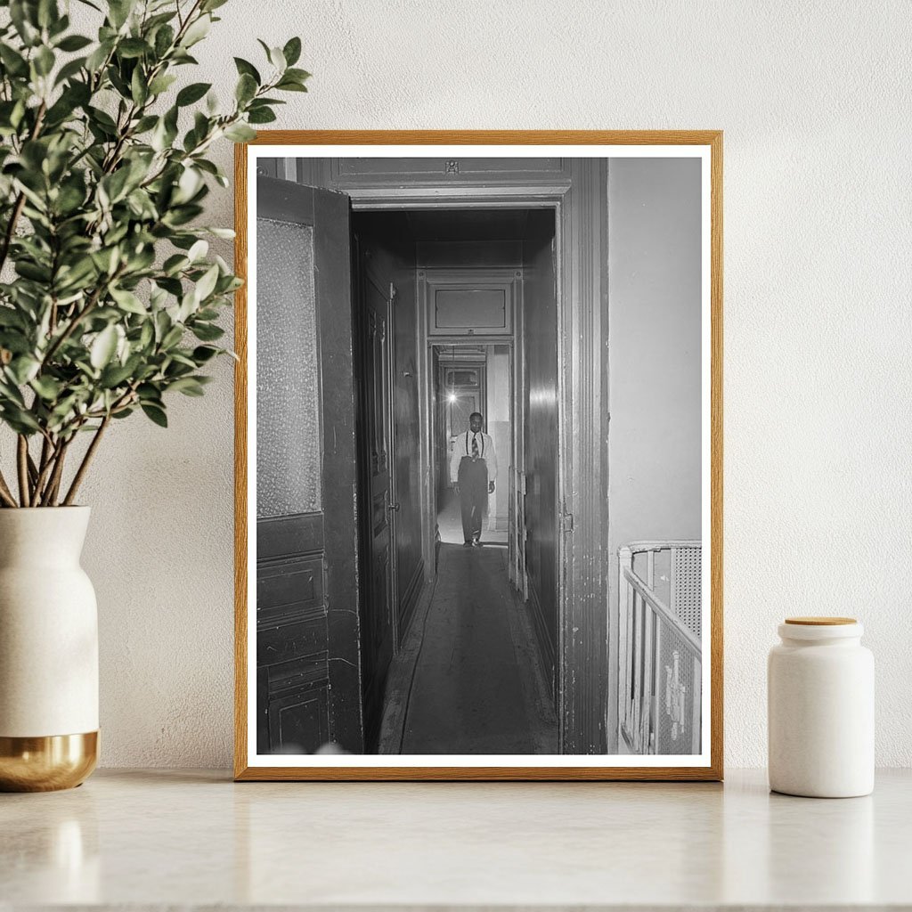 1941 Vintage Chicago Railroad Worker Apartment Hallway Image - Available at KNOWOL