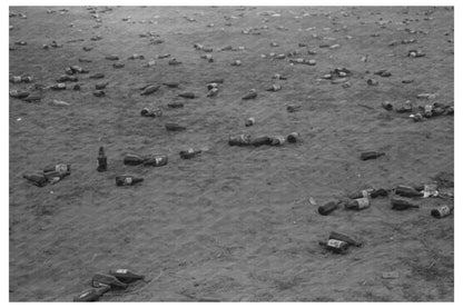 1941 Vintage Image of Empty Beer Bottles at Umatilla Depot - Available at KNOWOL