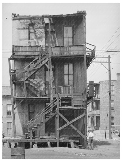 1941 Vintage Image of Multi - Family Dwellings in Chicago - Available at KNOWOL