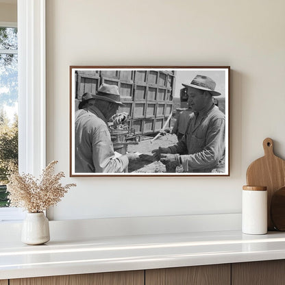 1941 Vintage Image of Tying Pea Crates for Transport - Available at KNOWOL