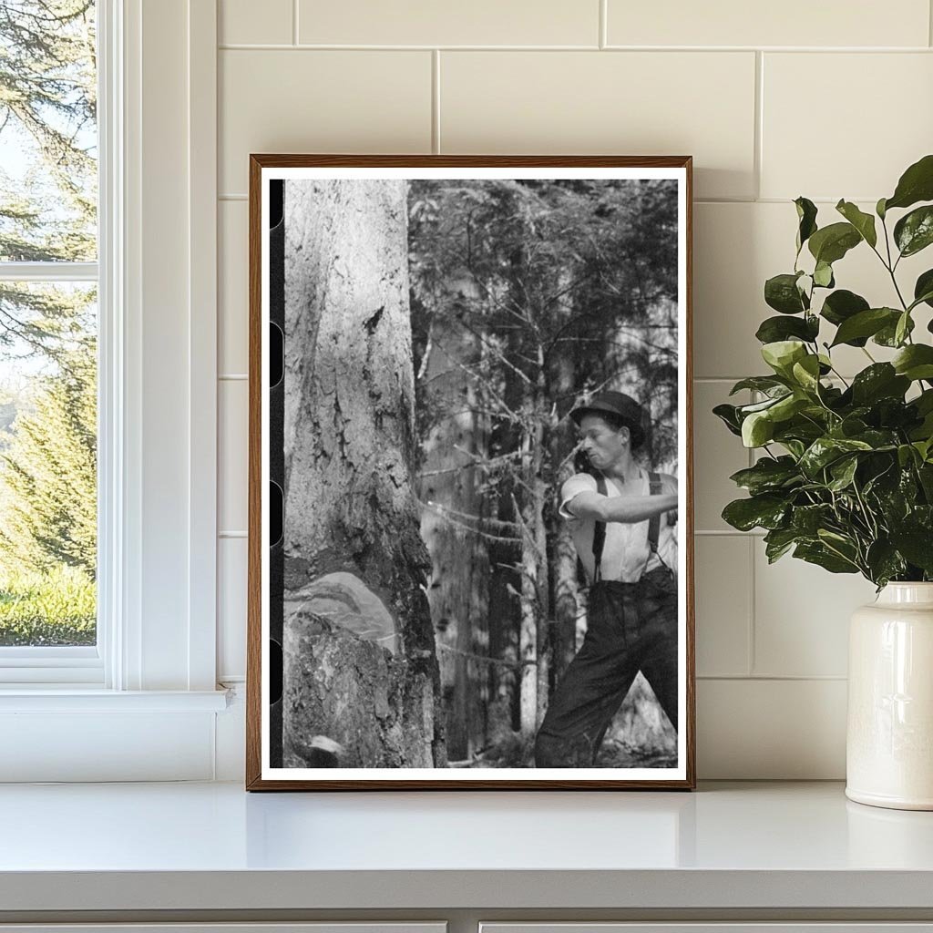 1941 Vintage Logging Photo in Cowlitz County Washington - Available at KNOWOL