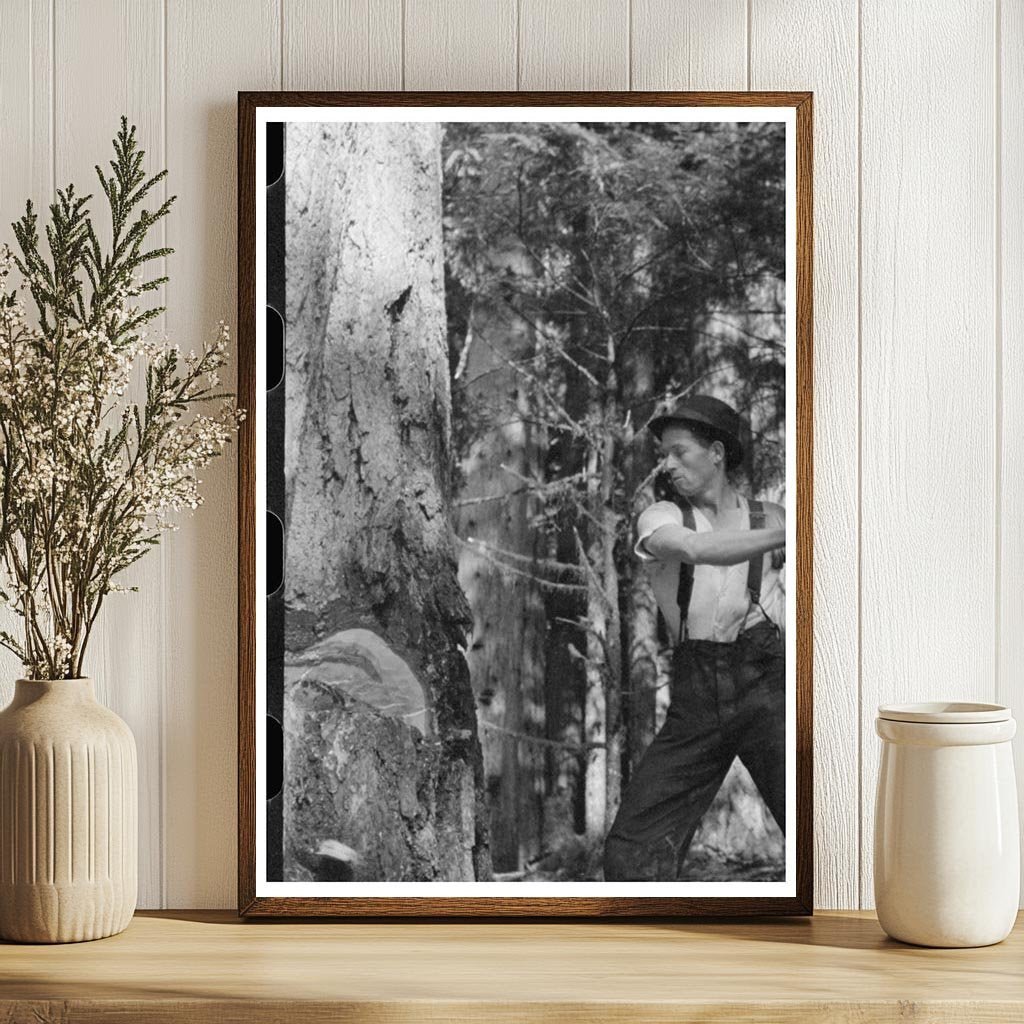 1941 Vintage Logging Photo in Cowlitz County Washington - Available at KNOWOL