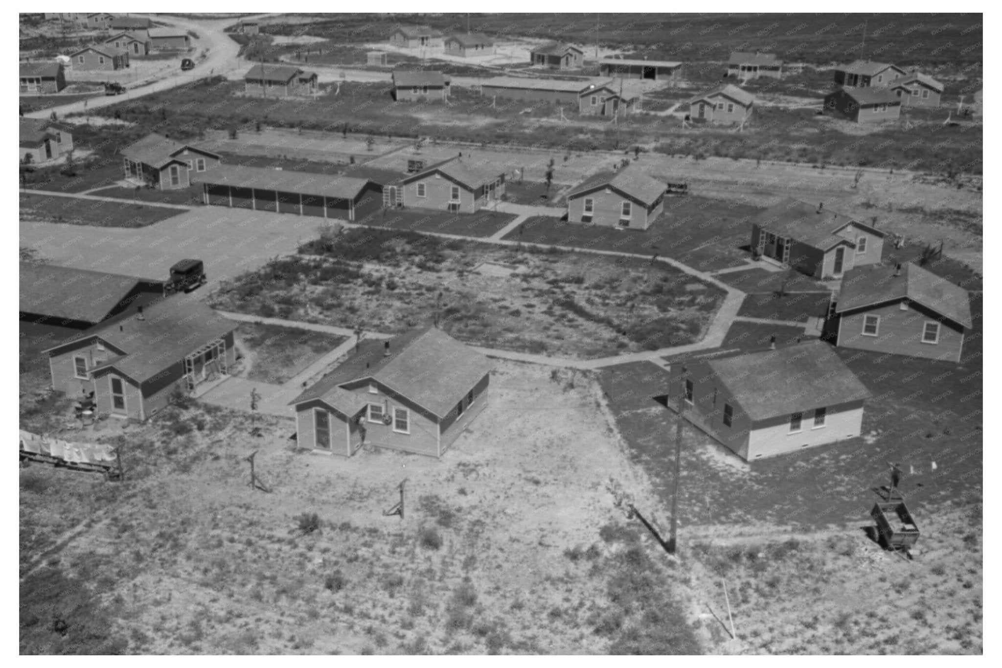 1941 Vintage Photo of Farm Workers Homes Caldwell Idaho - Available at KNOWOL