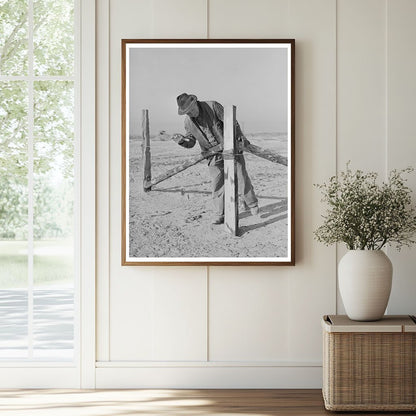 1941 Vintage Photo of Fence Construction in Idaho - Available at KNOWOL